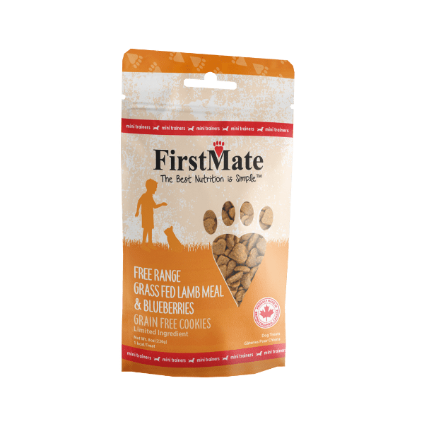 FirstMate Pet Foods Mini Trainers Grass Fed Lamb Meal & Blueberries Dog